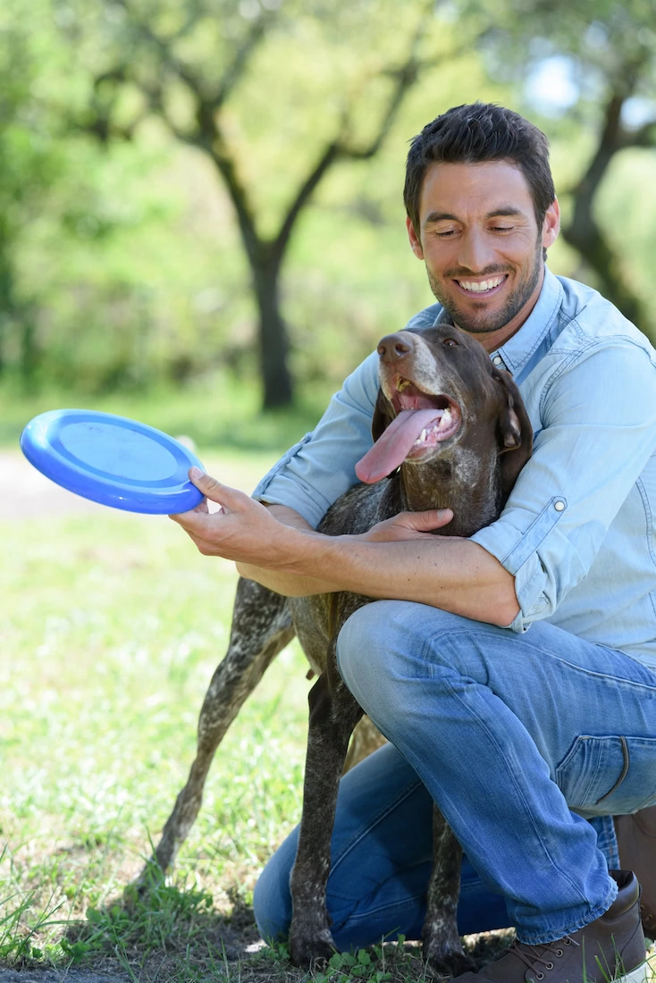 A man and his pet